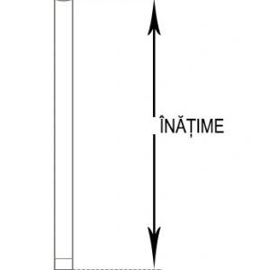 Lamele pentru jaluzele verticale H 155 cm cod 5064 cu umeras+vișiniu - Img 2