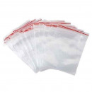 SET 100 PUNGI 6-8CM TRANSPARENT CU FERMOAR ZIPLOCK SI GAURA PTR.BLISTER