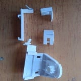 Set de fixare pentru rulouri cu cleme, alb tip 1