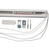 Garnisa pentru jaluzele verticale, 140 cm, aluminiu, alb