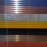 jaluzele orizontale aluminiu confectionata L 55x100auriu /rosu