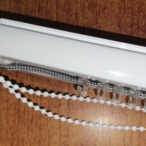 Garnisa pentru jaluzele verticale, 120 cm, aluminiu, alb - Img 2