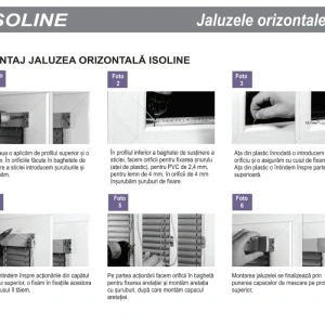 jaluzele orizontale aluminiu confectionata model 2- cu lantsor + umbrire total antracit - Img 4