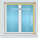 jaluzele orizontale pvc/alb L 30 cm x H 130 cm