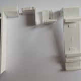 Set cu 2 suport de fixare reglabil cu clemfix pentru rolete zi/noapte , alb tip-2