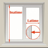 jaluzele orizontale pvc/alb L 30 cm x 120 cm