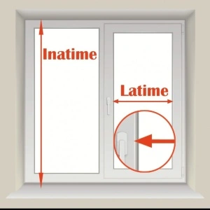 jaluzele orizontale pvc/alb L 30 cm x 120 cm - Img 4