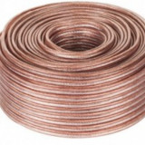 Cablu pentru boxe transparent 10 m diametru 2x 0.75mm