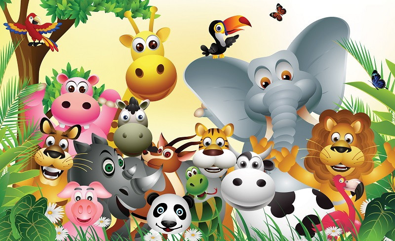 Poster Bambini YunBey Lot De 6 Affiches Animaux Forêt Pour Chambre Enfant | Décoration Murale Garçon Et Fille 20x25 Cm Poster Sans Cadre