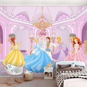 Papier peint Enfants pour chambre de filles - La princesse dans la salle de bal - 13237 - Photo Murale Intissé - Img 2