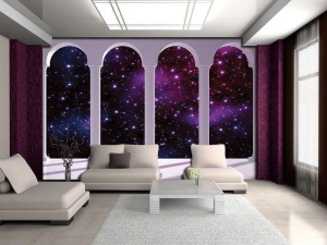 Papier peint - Etoiles 3D dans le ciel nocturne - 2359 - Img 2