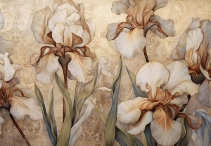 Papier Peint Fleurs d'iris - 14727 - Img 1