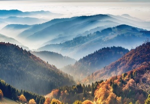 Papier peint Photo Murale Nature Vue imprenable sur la montagne - 14629