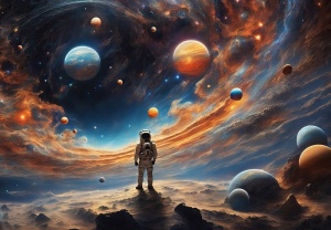 Papier peint Astronaute dans l'espace - 15331 - Img 1
