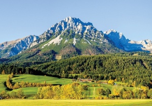 Papier Peint Panoramique XXL Nature Montagne - Photo Murale Intissé