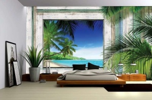 Papier peint Photo Murale 3D Mer Plage tropicale - 1223 - Img 2
