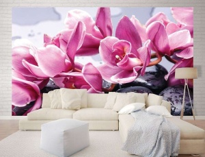 Papier peint photo murale zen avec fleurs - 1337 - Img 2