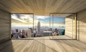 Papier peint 3D pour chambre - Vue de la ville de New York - 3306 - Img 1