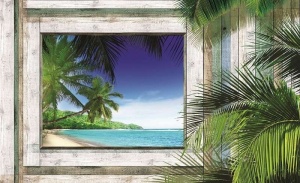 Papier peint Photo Murale 3D Mer Plage tropicale - 1223