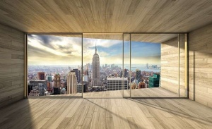 Papier Peint Photo Murale 3D - Vue de la ville de New York - 3306
