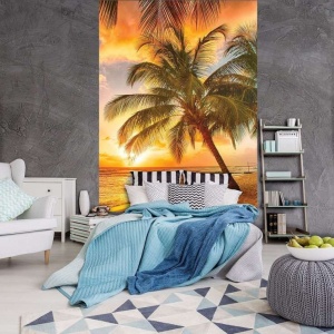 Poster - Coucher de soleil sur une île tropicale paradisiaque - 3393A - Img 2