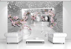 Papier peint - Fleurs dans un couloir - 3360 - Img 2