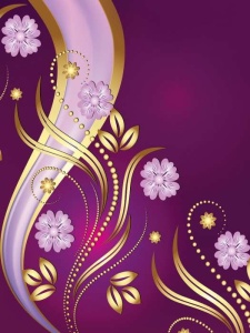 Papier peint - Design violet tendre - 2135A - Img 1