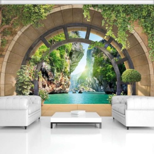 Papier peint Phto Murale 3D - Promenade vers le lac - 11552 - Img 2
