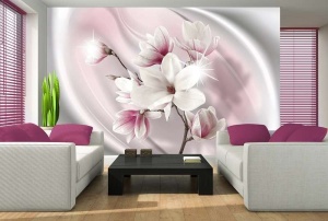 Papier Peint Photo Murale XXL Fleurs Magnolia 2844 - Intissé - Img 2