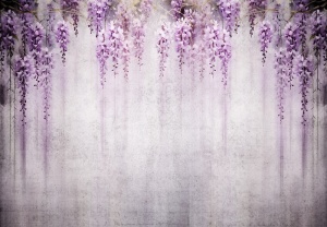Papier peint Fleurs violettes romantiques - 14871 - Img 1