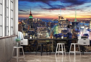 Papier Peint Photo Murale XXL Villes silhouette de New York - 14498 - Img 2