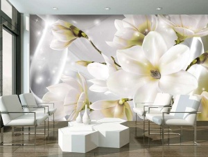 Papier peint photo mural Fleurs floral tendre - 3508 - Img 2