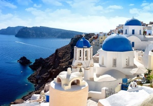 Papier Peint Photo Murale XXL - Paysage de Santorin en Grèce - 14198