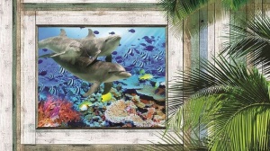 Papier Peint Panoramique XXL Mer Vie sous-marine - Photo Murale Intissé - Img 2