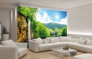 Papier Peint Panoramique XXL Nature Endroit tropical exotique - Photo Murale Intissé - 145 - Img 2
