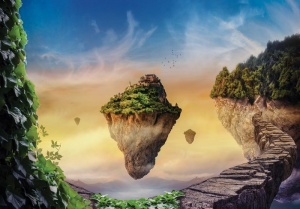 Papier Peint Panoramique XXL Nature Le Pays Magique - Photo Murale Intissé