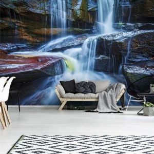 Papier Peint Panoramique XXL Nature - Photo Murale cascade Intissé - Img 2