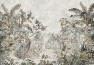 Papier peint photo Murale jungle exotique feuilles nature - 15095
