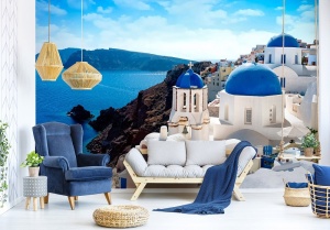 Papier Peint Photo Murale XXL - Paysage de Santorin en Grèce - 14198 - Img 2