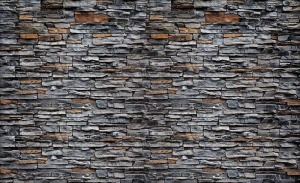 Décoration murale imitant la texture d'un mur en pierre - 2197 - Img 1