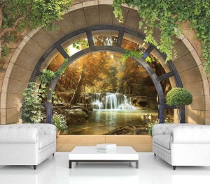 Papier Peint 3D Panoramique XXL Nature jardin zen - Photo Murale Intissé - 11553 - Img 2