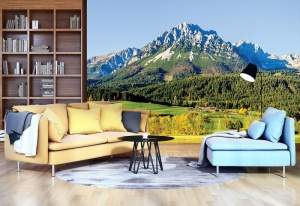 Papier Peint Panoramique XXL Nature Montagne - Photo Murale Intissé - Img 3
