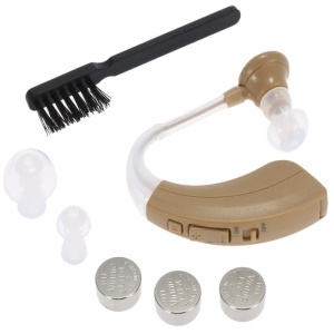 Aparat auditiv retroauricular VHP-220 cu baterii, olive și perie de curățare