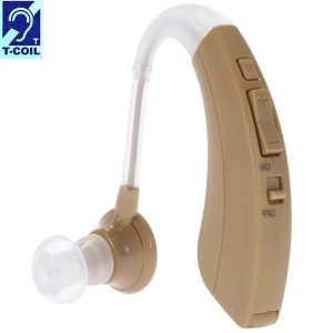 Amplificator Auditiv (Aparat Auditiv) Digital VHP-220T cu Telecoil – 129 dB, 3 Olive Silicon, Autonomie Extinsă
