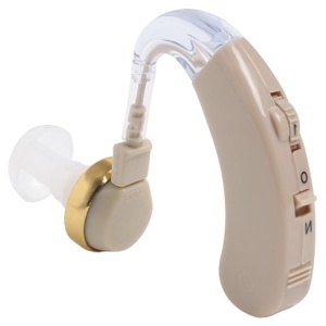 Amplificator Auditiv Retroauricular JIH-117 (Aparat Auditiv) – Hipoacuzie Severă, Reglaj Ton, 130dB, 3 Olive Siliconice
