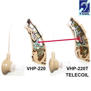 Compararea componentelor interne ale aparatelor auditive VHP-220 și VHP-220T TELECOIL