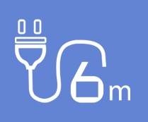 A white and blue sign with a plug and a cable
AI-generated content may be incorrect.