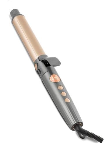 A curling iron with a round handle
AI-generated content may be incorrect.