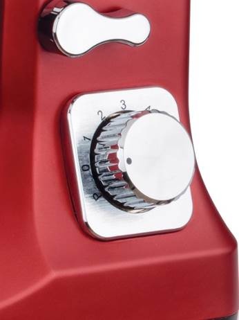 A close-up of a red blender
AI-generated content may be incorrect.