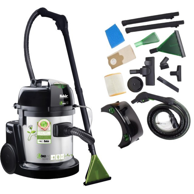 Fakir 9800 aspirateur injecteur/extracteur s eco power en acier inoxydable  anthracite 1600 w 9800 S Öko - Conforama